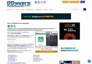 Public Relations Firm Database - O'Dwyer's has been connecting companies with top PR firms for 50 years. Our database helps to easily find PR services to meet unique needs.