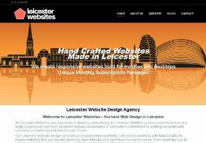 Leicester Websites - Leicester Websites is a leading website designing firm specializing in all kinds of website designing activities. We serve a varied and broad clientele in Leicester with our top in class website designing services. Our team can help build your business website and set you above your competition.