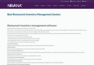 Best Restaurant Inventory Management System| Restaurant Ordering Software - Nirvana XP provides Best Restaurant Software in 2019, Restaurant inventory software in Pune. Best Wireless restaurant ordering software in Pune-Nirvana XP.