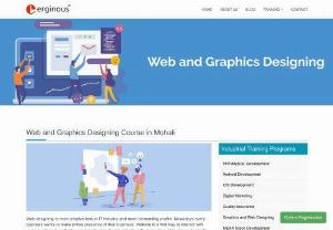Best Web Designing Training in Mohali | Chandigarh - Erginous provides six weeks/ six months of industrial training web designing where you will learn each and every concept of web designing from basic to advance programming skills.Students will work on live projects with us.