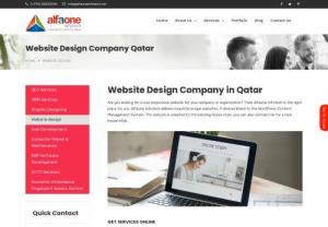 Website Design company in Qatar - At AlfaOne Infotech, we provide you the top-quality website designing solutions to boost your online presence.