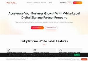 Pickcel - White Label Digital Signage Software - Accelerate your business growth with #1 White Labeled Digital Signage Software Program. Enroll Now! Your Brand & Pricing, Powerful Tools, Lifetime Software Updates, Dedicated Support.