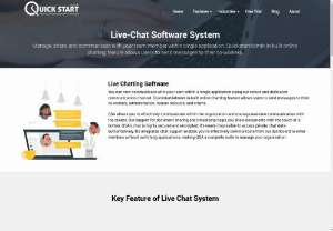 Live Chat Service Providers  QuickStart Admin - QuickStart Admin Live Chat Services Providers in USA compliant web chat software for small businesses and large organizations. The first version of our live chat software was an instant success and increased popularity among British entrepreneurs it rightfully deserved.
