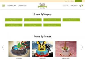 Cake Delivery @ Tasty Tweets | Cake Delivery in Gurgaon - Tasty Tweets bake cakes with a whole lot of love, imagination, creativity, and enthusiasm. We deliver all kinds of cakes including photo cakes, cheesecakes, 3D cakes, fondant cakes, superhero cakes, animation cakes and more.