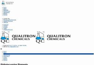 Phthalocyanine Pigments - As a Phthalocyanine Pigments Manufacturer, Qualitron Chemicals is exporting Pigment Blue and Green for Plastics, Rubbers, Paints, Inks, Textiles and Detergents