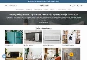 Home Appliances On Rent In Hyderabad - Electronic Appliances - Get electronic home appliances like refrigerator, washing machine, smart led tv, microwave oven, air and water purifier on rent in Hyderabad at a best price from Cityfurnish.