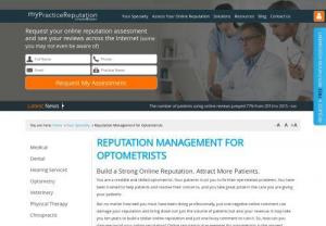 Online Reputation Management Solution for Optometrists - Reputation management for optometrists - Are you looking for reputation management expert for optometrists? Visit myPracticeReputation online or call at (844)544-4196 to know more tips and ideas about online reputation management solution for optometrists medical practices, clinics and hospital.