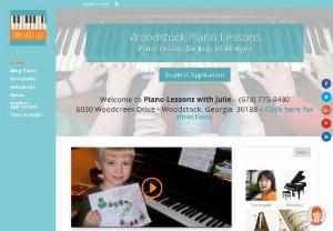 Piano Lessons with Julie - I\'m a traveling piano teacher that gives piano lessons in my home in Woodstock, Ga or can travel to your home to give 

Full Address
6030 Woodcreek Drive,
Woodstock, GA
30188
Phone Number
678-775-8480
