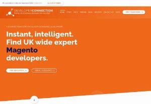 Find Magento developers in UK - Developer Connection can help you find magento developers that are based in the UK. They provide a market place and the connection between Magento store owners and Magento developers based in the United Kingdom.