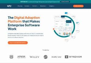 Apty.io | Best Digital Adoption Platform for Enterprise Software - Apty is the best digital adoption platform for companies that want to improve their software ROI and productivity. Apty works on all the major SaaS platforms.