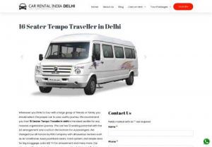16 Seater Tempo Traveller in delhi - Car Rental India Delhi, Luxury and Safety are the three main features of Swift Dzire. It has set a benchmark in safety with its exclusive ACE body that ensures self-protection in the event of a collision. The car promises an evolution of better mileage and power. Premium quality fabric and upholstery are used and the seats feel comfortable with sufficient thigh support. The car is luxurious and fuel-efficient.