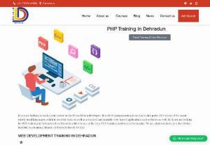 Best php training institute in dehradun - Do you want to make your future by becoming a developer in the world of IT. So php programming is a good start. And if you are looking for php training institute in Dehradun, then Diston Institute is one of the best php training institute in dehradun.