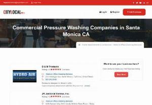 Pressure Washing Services Santa Monica CA - We are running a verified and affordable pressure washing company that is known for its ability to clean your commercial buildings like no other. Our Pressure Washing Services Santa Monica CA are one of a kind. We have hired skilled and proficient pressure washers who will use the latest pressure washing tools to remove all the dirt and mold from your buildings.