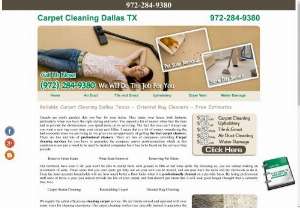 Carpet Cleaning Dallas TX - Oriental Rug Cleaners in Texas - There\'s a lot of usefulness in ensuring your carpets are kept clean and in good case. The aesthetic appearance is significant to ensure that your carpets look as good as potential. A carpet that is severely preserved can destroy the entire house look, no matter how nice the rest of the decor is.

 Our Service Location:
	Irving
	Plano
	Grand Prairie
	Arlington
	Fort Worth
	Richardson
	Frisco
	Carrollton
	Garland
	Mesquite
	Mckinney
	Lewisville
