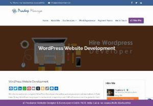 We have an expert in build your site, website designing; We make responsive website development sites for Your Business, Portfolio, etc. - We offer to customers complete WordPress Developer site outline and advancement administrations in Delhi India. Today, WordPress has proved to be the most commonly used CMS software across the globe for both blogging and developing web applications. I give full support to configuration, integration.