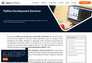 Python Django Development Company | Python Development Service - Amar infotech is a Python development services provider company. our Experienced Python developers apply Django development services to build products as per client and customer requirements.
