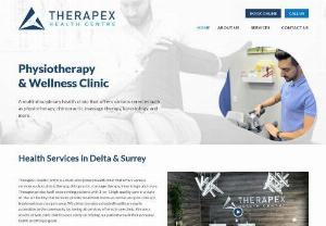 Multi-Disciplinary Health Clinic - Therapex Health Centre is a multi-disciplinary health clinic that offers various services such as physiotherapy, chiropractic, massage therapy, kinesiology, and more. Our mission is to provide patients with our knowledge and expertise in physical rehabilitation and assist them in reaching their peak functional level.
