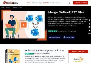 MailsDaddy PST Merge and Join Tool - MailsDaddy PST Merge and Join Tool is a perfect & effective solution that used to merge & join multiple Outlook PST file into a new PST file. This single wizard application removes the duplicate items while merging various Outlook PST files. The utility is able to combine password-protected and archived PST files. The utility also helps to combines various UNICODE and ANSI PST files into a single PST file.