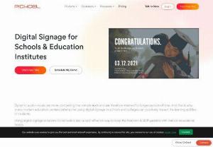 Education Digital Signage Software in United States - Digital signage software solutions for educational institutions Schools, Colleges and Universities. Try Free Now!. Publish Campus wide announcements, enhance student engagement and improve the learning experience of the students.