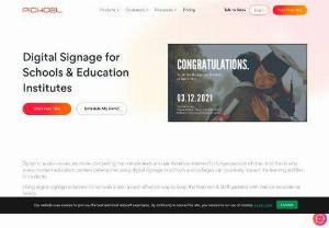 Education Digital Signage Software - Digital signage software solutions for educational institutions Schools, Colleges and Universities. Try Free Now!. Publish Campus wide announcements, enhance student engagement and improve the learning experience of the students.