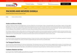 Packers and Movers Shimla | Starway International Call @07428100107 - Packers and Movers Shimla-Solan
Starway International Packers & Movers Shimla-Solan is one of the largest companies in India where millions of professionals move frequently to get job opportunities. Therefore, many rehabilitation service providers in Shimla-Solan have come to the introduction to cater to the rehabilitation needs of the people. The selection of a skilled and Packers and Movers in Shimla-Solan among such a large number of rehabilitation service providers is a difficult task.