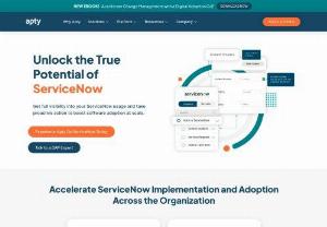 Make your ServiceNow Training and Adoption Smooth | Apty - Offer in-app ServiceNow training to your employees with Aptys on-screen step-by-step guidance. Make ServiceNow adoption a cakewalk for your employees.