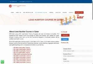 Screenshot of ISO Lead Auditor Training Programs in Qatar