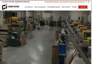 Crestwood Industries Plastic Injection Molding - Crestwood Industries Plastic Injection Molding has the expertise and facilities to collaborate with you at any stage of the precision plastic parts manufacturing process. From design assistance and precision tooling services, manufacturing, to delivery of finished goods.
Timing : Mon - Fri  07:00 AM to 04:00 PM, Sat - Sun - Closed, Address : 1345 Wilhelm Rd, Mundelein, IL 60060, Phone : 847-680-9088