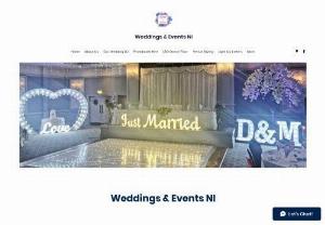 Weddings & Events NI - Weddings & Events NI is a one stop wedding shop in Bangor, we cover all of Northern Ireland and parts of the Republic of Ireland. We have a wide range of wedding services from Entertainment to Venue Styling