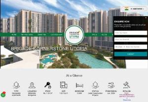 Brigade Cornerstone Utopia | Witefield, Bangalore - Brigade Cornerstone Utopia is a new residential property by Brigade Group. This amazing property offers beautiful 1,2,3 bhk apartments with the luxury amenities. Call 8448336360 ti get more information