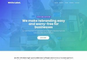 White Label Software - Makes profit by selling our massive collection of white-label software with your brand name. Ready to sell readymade software source code to potential clients.