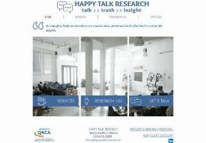Happy Talk Research - Happy Talk Research is a full-service market research firm.  If you need to know your target customers\' thoughts, opinions, motivations, and/or deterrents, we can help you uncover meaningful and actionable insights about your customer.