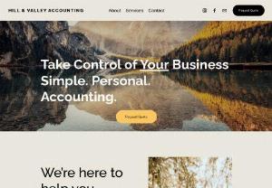 Hill and Valley Accounting - At Hill and Valley Accounting Services, we provide professional bookkeeping and accounting services for both individuals and businesses. accountant, accounting, bookkeeping service, payroll service, QuickBooks