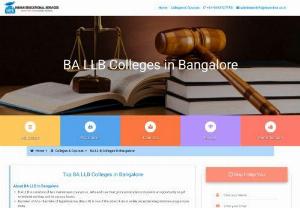 BA LLB Colleges in Bangalore | Top BA LLB Colleges in Bangalore - Find the list of BA LLB Colleges in Bangalore with fees, Ranking, Admission Criteria, Placements & Best BA LLB Colleges in Bangalore Admission Helpline - 9743277777