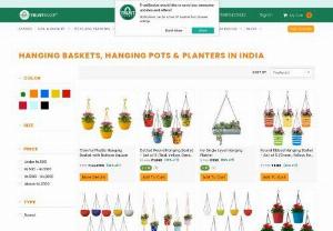 Buy Hanging Pots Online in India | Trust Basket - Buy Hanging Pots and Planters Online in India at the best price from Trust Basket. Shop hanging flower pots and planters for the garden, balcony, and indoor decoration.