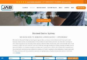 Expert blocked drain plumbers Sydney - With more than a decade of drainage experience,  JAB Plumbing Solutions can assist with all your blocked drain needs including high-pressure drain cleaning,  CCTV drain inspections,  pipe location,  sewer cleaning,  clogged toilet repairs and blocked sinks.