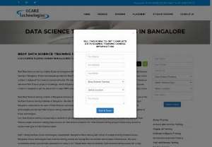 Data Science Training in Bangalore - Ecare Data Science training course content is designed from basics to advanced levels. We have a team of Data Science experts who are working professionals with hands-on real-time Data Science projects knowledge, which will give students an edge over other Training Institutes. Data Science training course content is designed to get the placement in major MNC companies in Bangalore as soon as you complete the Data Science training course.