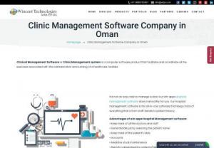 Clinic management software Oman - Clinic management software is a software tool that integrate all the activities involved in managing and running an healthcare organization. Wincent Technologies is specialized in providing softwares for hospitals,clinic,laboratories and many more in India as well as globally.