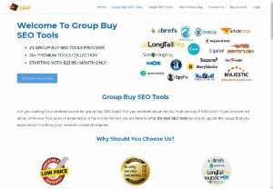 SEO Group Buy Tools - Group buy any tool offers access to 30+ premium seo tools with 100% up-time and 24/7 support. You can enjoy access to all best seo tools out there.
