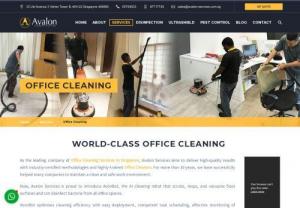 Office Cleaning Services Singapore - Avalon Services is a provider of professional office cleaning services in Singapore. We offer industry-certified methods and highly skilled office cleaners. Visit our website for more details