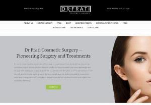 cosmetic surgery London - Dr Frati is a highly regarded international cosmetic surgeon based in London.