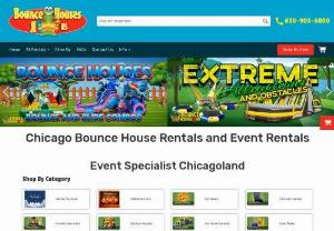 construction bounce house near me - Bounce Houses R Us can provide inflatable party rentals packages for all types of party rentals. We guarantee to deliver fun clean inflatables to the Chicago area, on time and most important of all we are insured.
