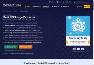 Screenshot of RecoveryTools PDF Image Extractor