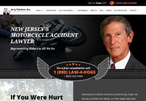 NJ Motorcycle Accident Lawyer - Jerry Friedman, Esq. is a NJ motorcycle accident lawyer that fights for injured motorcycle riders and their families after serious accidents and injuries. Jerry rides motorcycles himself  a 1987 Heritage Softail Custom  and he knows how scary it can be to be involved in a motorcycle accident. Jerry will fight to get you and your family compensation for medical expenses, lost wages, pain and suffering, and other damages related to your motorcycle accident. For a free legal consultation on...