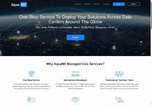 Screenshot of Managed Colocation Services - AquaNX