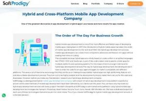 Top Mobile App Designer Company- Best native Hybrid cross platform development company - Best native Hybrid cross platform development company - Hire the best mobile app designers & developers from SoftProdigy to develop best-in-class apps for you. We provide the latest API & technology with custom app designing.