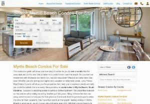 Myrtle Beach Condo For Sale - Use our search tools and find the best deals for Myrtle Beach condos,  homes and property. We offer a free MLS search,  no pressure,  and the best service for you