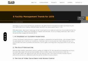 9 Facility Management Trends for 2019 - According to a recent report by Research and Markets, the global facilities management market is predicted to grow from USD 34.65 billion in 2018 to USD 59.33 billion by 2023 at an annual growth rate of 11.4%.