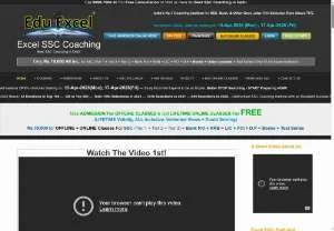 Screenshot of Excel SSC Coaching Institute in Delhi