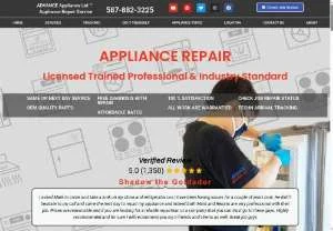 Screenshot of Advance Appliance Ltd - Appliance Repair & Servicing